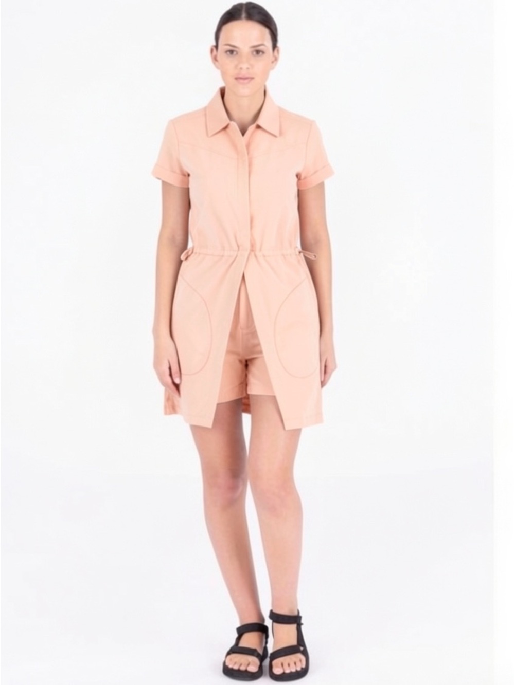 Indygena Light Beige Button-Front Shirt